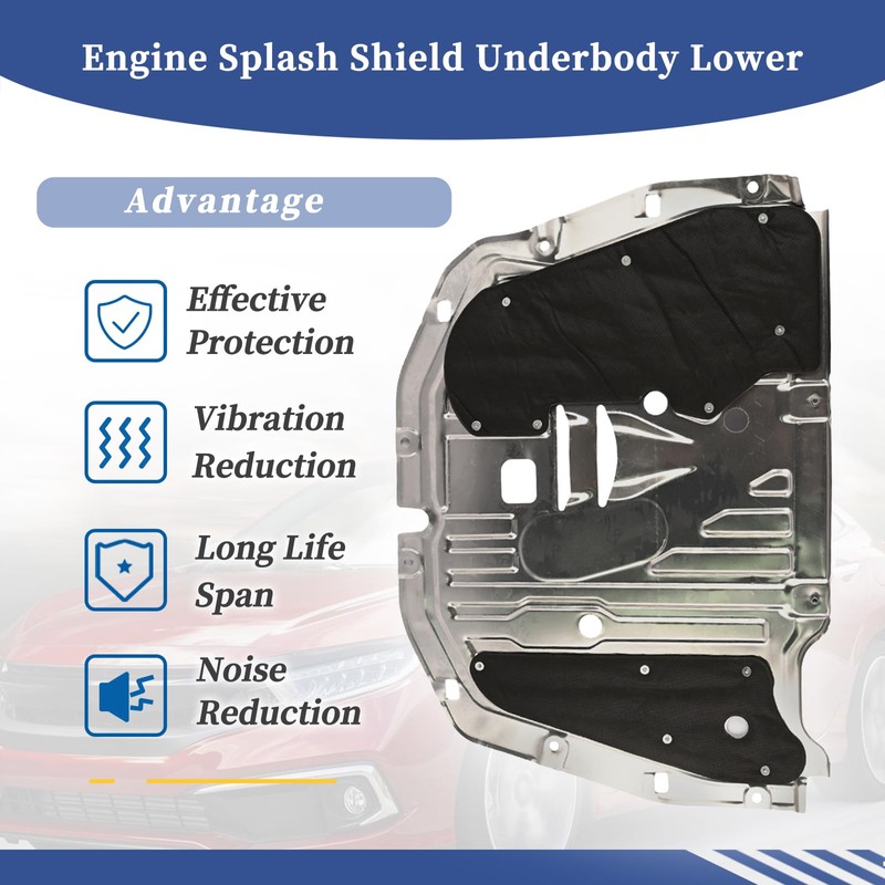 Getfarway Engine Splash Shield Underbody Lower 74110-TBA-A00 Compatible with Honda