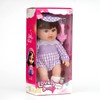 Oricageiry 12 Inch Baby Doll with Purple Plaid Outfit and