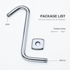 Angled Shower Arm with Flange S Shaped Rainfall Shower Head