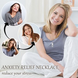 Anxiety Relief Necklace for Women Men Quit/Stop Smoking Necklace Rhinestone Whistle Necklace Anxiety Relief Jewelry Christmas Gifts for Friends Family