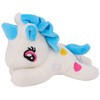 Toyland® Plush Unicorn in Carry Bag 15cm Blue