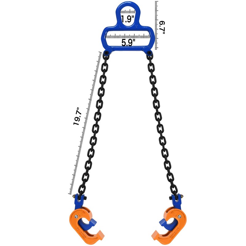 AIindu 55 Gallon Drum Lift -Chain Drum Lifter- 2200 lb