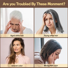 Dark Brown Hair Dye Shampoo for Men and Women 500 ml