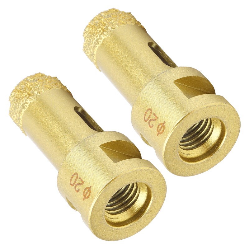 2Pcs Diamond Hole Saw Opener Brazing Drill Bit Drilling Marble