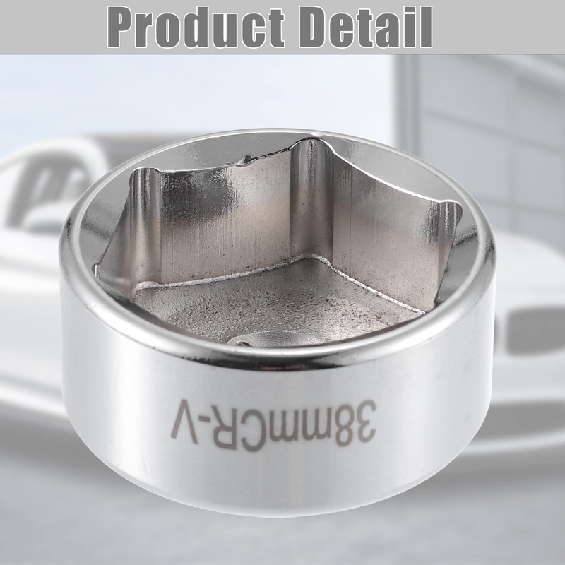 X AUTOHAUX Universal 38mm Car Oil Filter Socket Wrench Housing