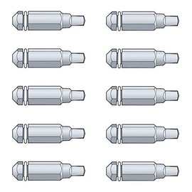 QuikDrive BIT2S-RC10#2 Square Driver Bit Pack 10ct