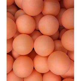 ARARAGI Table Tennis Balls for Events, Color Ping Pong Balls, 1.6 inches (40 mm), Seamless Spheres, No Logo, PP Material (Orange: Set of 100)