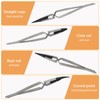 Pack of 4 Stainless Steel Precision Tweezers Electronic Fine Watchmaker