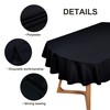 Wolkemer Oval Tablecloth 60 x 84 Inch Washable Fabric Table