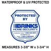 ADT BRINKS Home Security Stickers For Glass Windows Doors Brinks