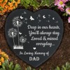 Generic Dad Memorial Slate Stone| Stepping Slate Stone for Loss