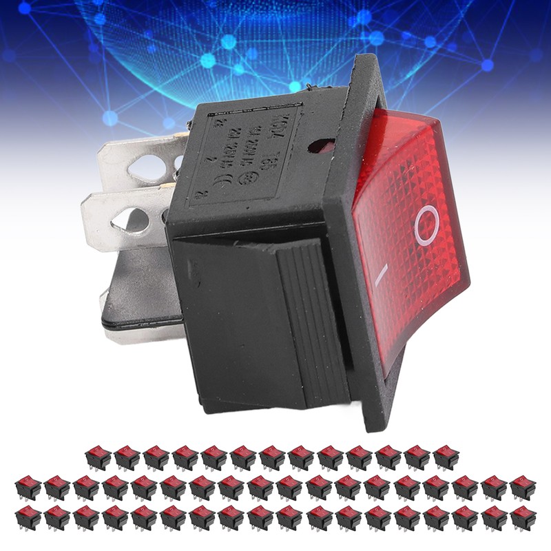 50PCS Snap Power Switch Brass 4 Pin 2 Position Mini