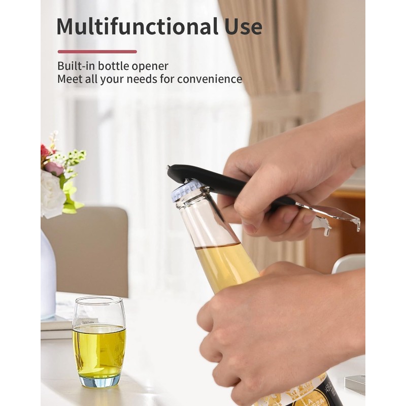 CYDW Mason Jar Opener Tool with Soft Touch Handle, No