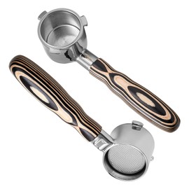 IKAPE Espresso Coffee Products, 3 Ears 51mm Bottomless Naked Portafilter Compatible with Delonghi EC9335R & EC9155R La Specialista - 4 Cups