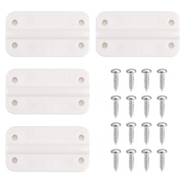 Goktvai 4pcs Plastic Cooler Hinges for Igloo 50-165 QT, 2.32x1.26 Inch Freezer Hinges with 16 Screws Replacement Parts Camping Coolers Accessories for Igloo Fridge
