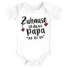 SpecialMe® Baby bodysuit for girls and boys "Zuhause ist da