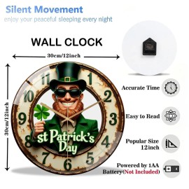 30cm Diameter Glass Wall Clock that Makes a Subtle Yet Impactful Statementsheet size: 12 in, color: White