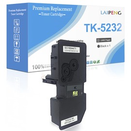 LAIPENG Compatible Toner Cartridge for Kyocera TK5232 Tk 5232 TK-5232 Black 2600 Pages for Kyocera ECOSYS P5021cdn P5021cdw M5521cdn M5521cdw Laser Printers ( Black, 1 Pack )