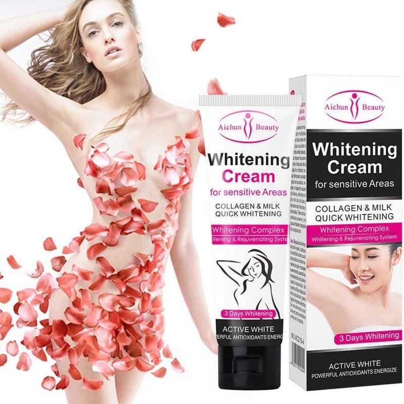 Kit Aichun Beauty Jabón y Dos Cremas Cara Axila Aclarante