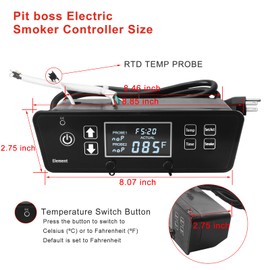 Digital Thermostat Control Board Compatible with Pit Boss 3 Series Digital Electric Vertical Smoker, Electric Smoker Controller Replacement Parts for Pit Boss PBV3D1