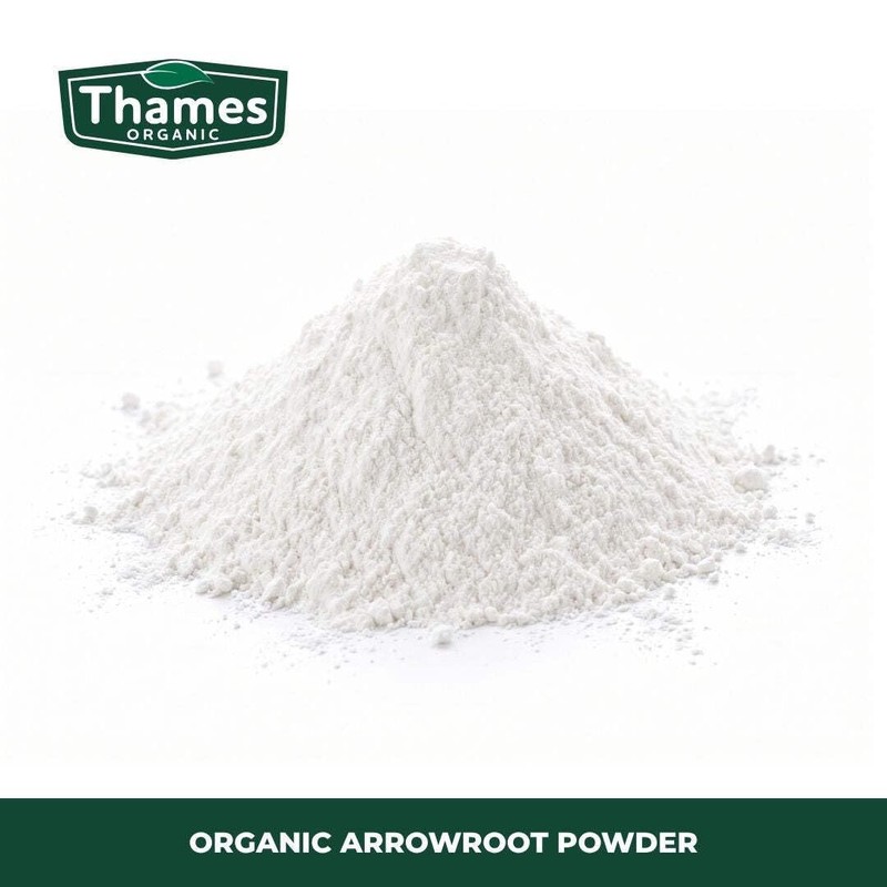 Organic Arrowroot Powder 100g - Arrowroot Flour, Starch Non-GMO Thickening