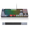 iRoboosta 75% Mechanical Gaming Keyboard with Red Switch, RGB LED