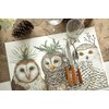 Kitchen Papers Winter Owls Paper Placemat Set