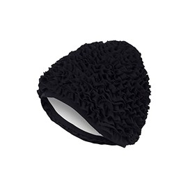 Fashy Women's Frill Ruffle Swimhat - Black