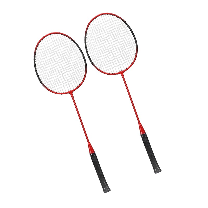 LEIJIAER Badminton Racket Offensive Iron Alloy Lightweight Comfortable Grip Sports