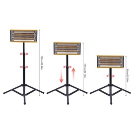 YIYIBYUS Infrared Paint Curing Lamp 2000W Short Wave Infrared Paint Drying Lamp with Bracket and Time Switch Paint Curing Dryer for Car Body Repair Paint Curing Systems & Body Repair Tool