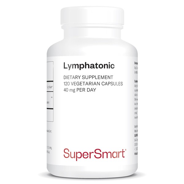Supersmart - Lymphatonic 40mg per Day - Lymphatic Drainage Supplement - Swelling Support - Melilotus Officinalis 18% Coumarin | Non-GMO & Gluten Free - 120 Vegetarian Capsules
