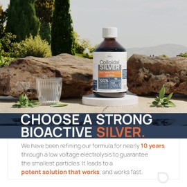 Institut Katharos Colloidal Silver 40 PPM 1000 ml - for Humans & Dogs - Highly Active Hydrosol Silver Water for Best Results - Carbon Neutral