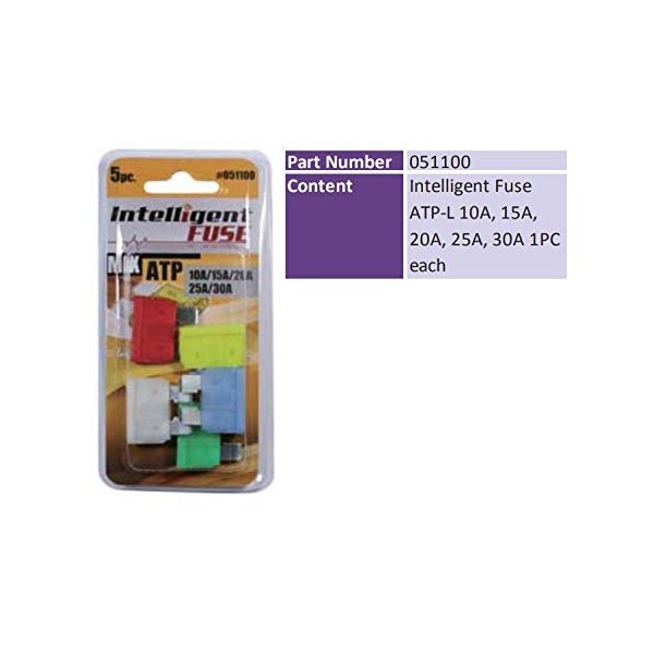 Car Fuses with STATUS LED Practical Pack of 5 ATP
