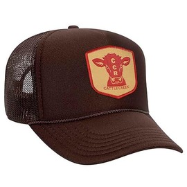 Cattle Creek Ranch Foam Snapback Trucker Hats, Brown / Ccr Cattle Hat, One Size
