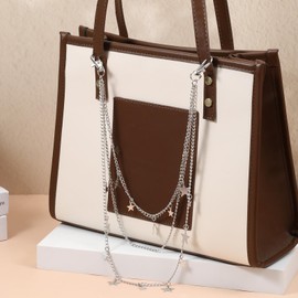 Star Pants Chain for Women Y2K Star Pants Chain Punk Pocket Chains Five-Pointed Stars for Pant Rock Hip Hop Chains Silver-tone Wallet Belt Accessories