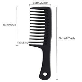 4pcs Detangler Combs Wide Tooth Combs, Large Handle Detangler Smooth Hair Combs For Long Oily Curly Thick Hair, Reduce Hair Loss&Damage Breakages, Salon Styling Comb For Women