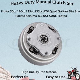 Amavoler Manual Clutch Heavy Duty Set Aftermarket Replacement Parts Fit For 50cc 70cc 90cc 110cc 125cc Engine Dirt Bikes ATV Go-Kart.