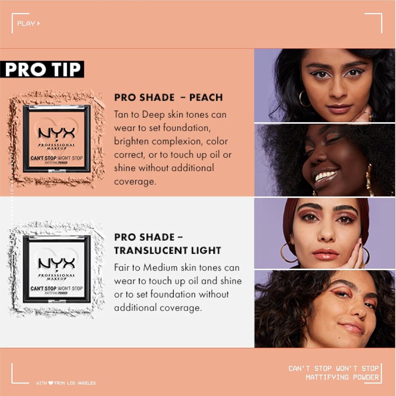 NYX PROFESSIONAL MAKEUP Can't Stop Won't Stop Mattifying Pressed Powder