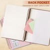 Lined Spiral Journal Notebook, A5 Hardcover Leather Notebook for Work,
