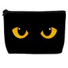 DEMACYA Makeup Bag for Purse Waterproof Funny Black Cat Evil