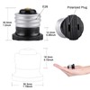 DiCUNO - Adaptador de enchufe polarizado E26 con certificación UL,