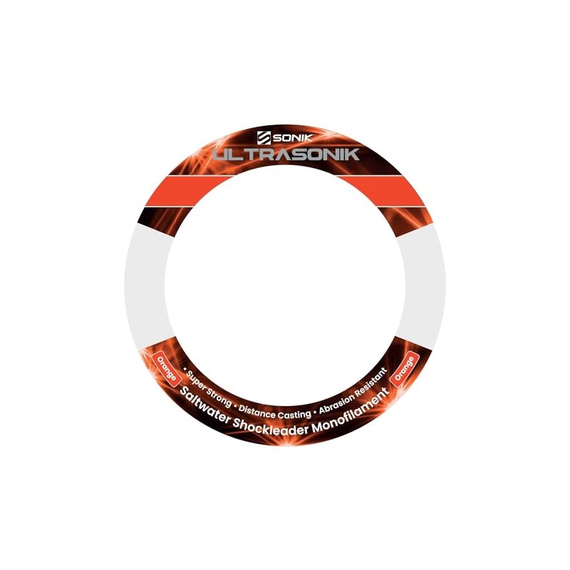 Sonik UltraSonik Orange Mono Shockleader 150m: 50lb