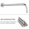 Voolan Shower Arm with Flange and Teflon Tape, Extension Shower