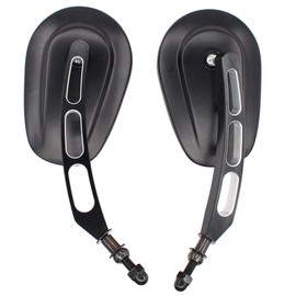 NewYall Rear View Mirror for Harley Road Electra Glide Fat Bob Heritage Classic Street Softail Road King Dyna Heritage Softail Night Rod Rocker Springer Sportster Tour Freewheeler