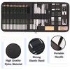 KALOUR 54-Pack Sketch Drawing Pencils Kit with Sketchbook,Include Graphite,Charcoal Pencils