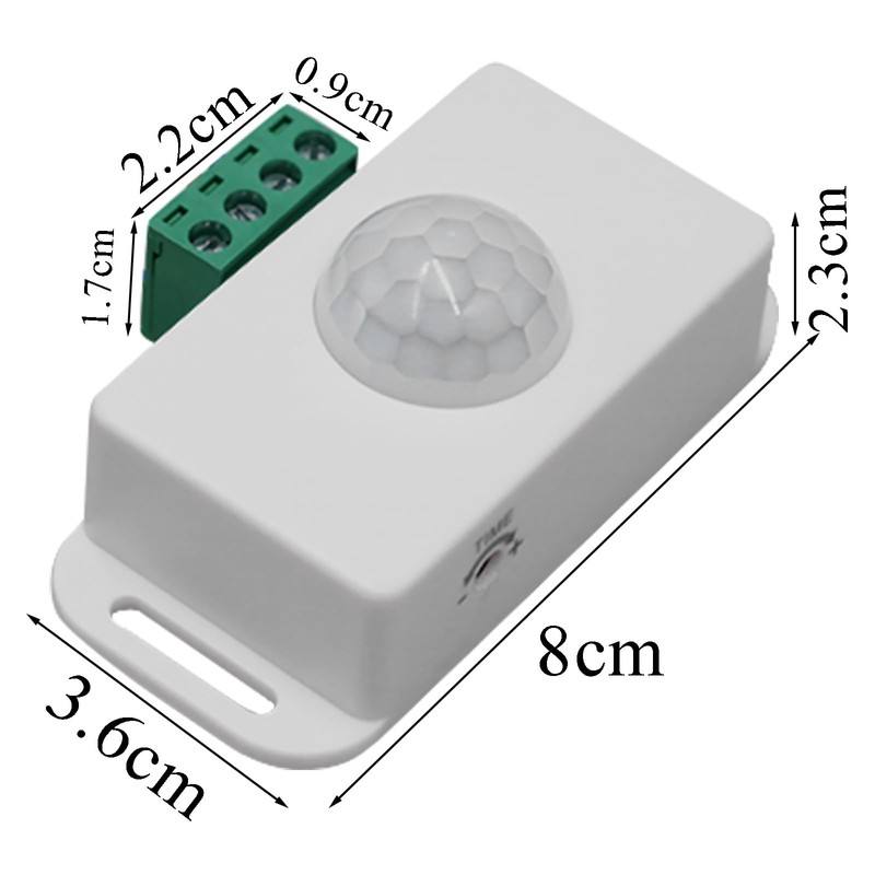 12V 24V PIR Sensor Adjustable Infrared Motion Detector Motion Sensing