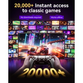 2025 Retro Gaming Console Pro 4K HDMI with 20,000+ Built-in Classic Video Games, Retro Game Stick with 23 Emulators Plug & Play TV Video Gaming Stick with 64GB Memory