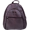 Ladies/Womens Genuine Leather Travel/Work/Holiday Rucksack/Backpack - Dark Brown