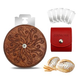 COOHLYEE UFO Wooden Bread Lame Slashing Tool, Dough Scoring Knife with 5 Razor Blades and Storage Cover,Sourdough Bread Scoring Tool for Homemade (Octopus patterns)