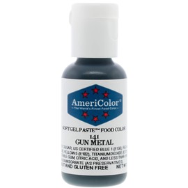 Food Coloring AmeriColor Gunmetal Soft Gel Paste .75 Ounce